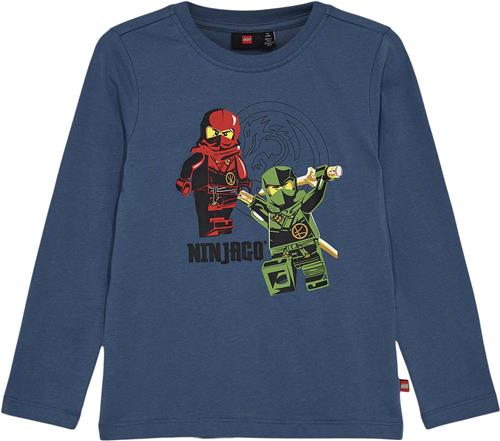 LEGO kidswear/LEGO børnetøj Lwtano 607 T-shirt L/S Str 110 cm - Middle Blue Bluser hos Magasin