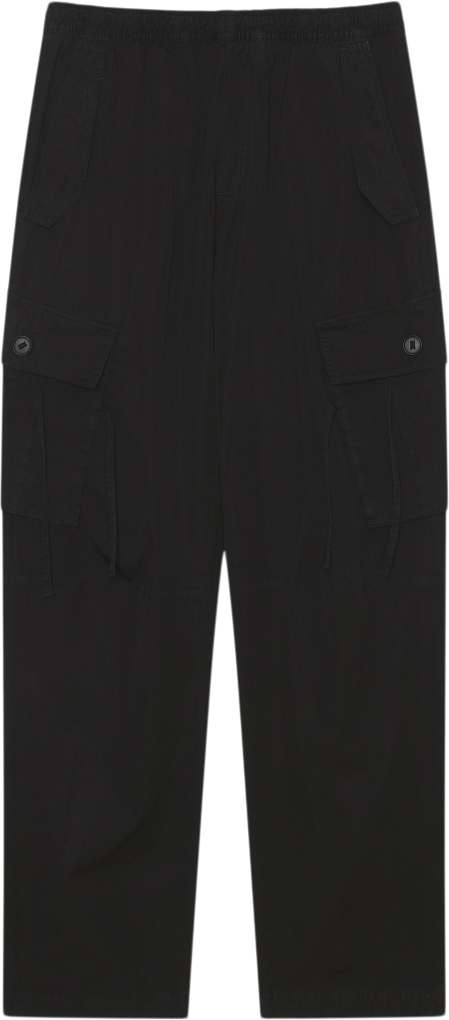 Wood Wood Stanley Cargo Trousers Mand Black Cargo Bukser Str L - hos Magasin