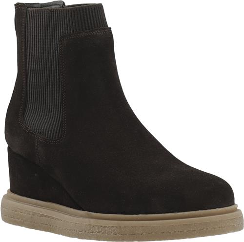 Se Cashott Casanja Chelsea Boot Suede Kvinde Coffee Chelsea Boots Str 38 - hos Magasin ved Magasin