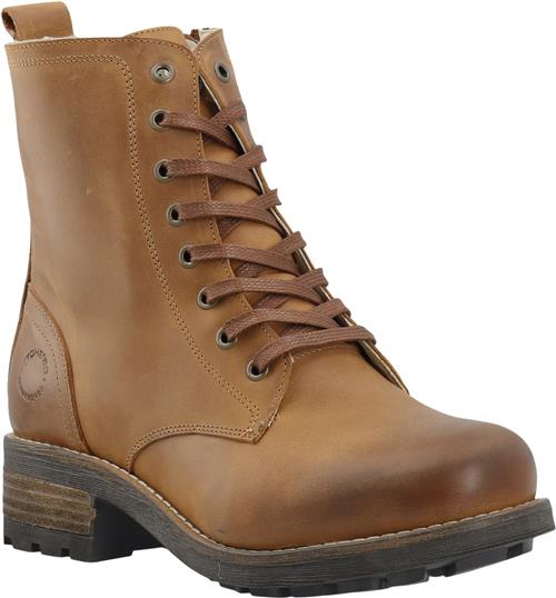 Cashott Caskarla Lace Boot WR Warm Lining Oil Nubuck Kvinde Bison Snørestøvler Str 36 - hos Magasin