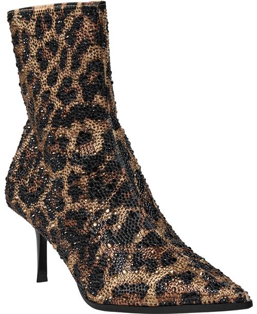 Se Steve Madden Heirloom Heeled Ankle Boots Kvinde Leopard Støvletter Str 41 - hos Magasin ved Magasin