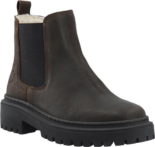 Se Cashott Caslea Chelsea Boot Warm Lining Oil Suede Kvinde Coffee Chelsea Boots Str 38 - hos Magasin ved Magasin