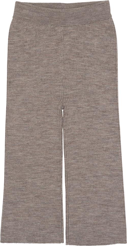 Copenhagen Colors Merino Wide RIB Pants Str 92 Merino - Natural Melange Bukser hos Magasin