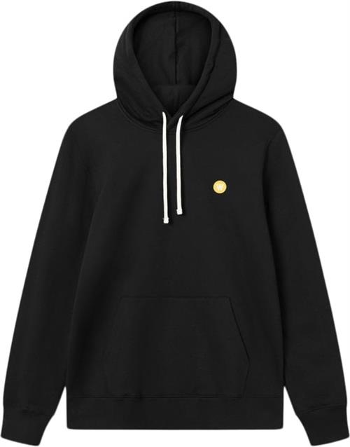 Wood Wood Ian Hoodie Gots Mand Black Hoodies Str XS - Bomuld hos Magasin