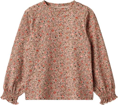 Wheat Tshirt Norma Str 128/8y - Rose Flower Meadow Langærmede T-shirts Bomuld hos Magasin