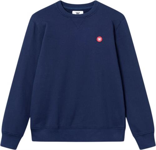 Wood Wood Tye Sweatshirt Gots Mand Navy Sweatshirts Str M - Bomuld hos Magasin