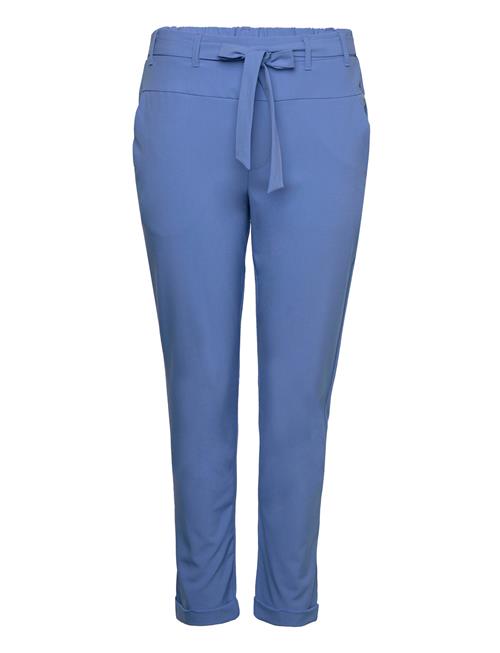 Se Kaffe Curve Kcjia Belt Pants Kaffe Curve Blue ved Booztlet