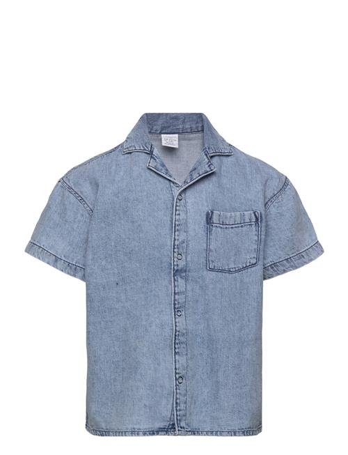 Lindex Shirt Ss Denim Lindex Blue