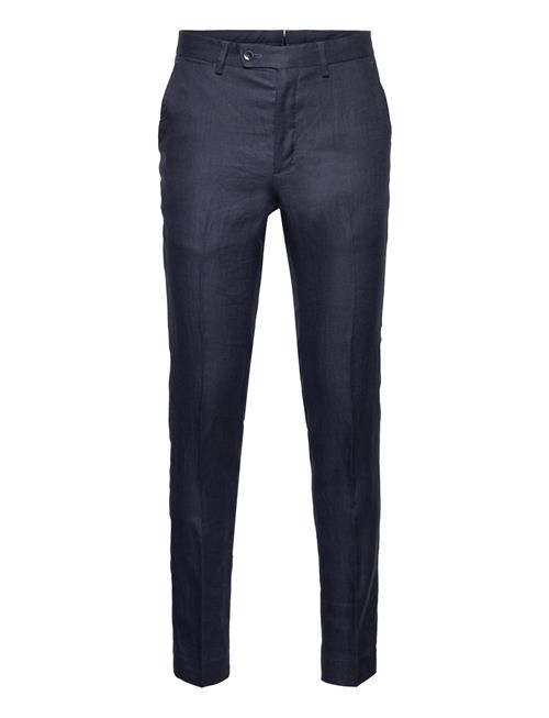 Mango 100 Linen Suit Trousers Mango Navy