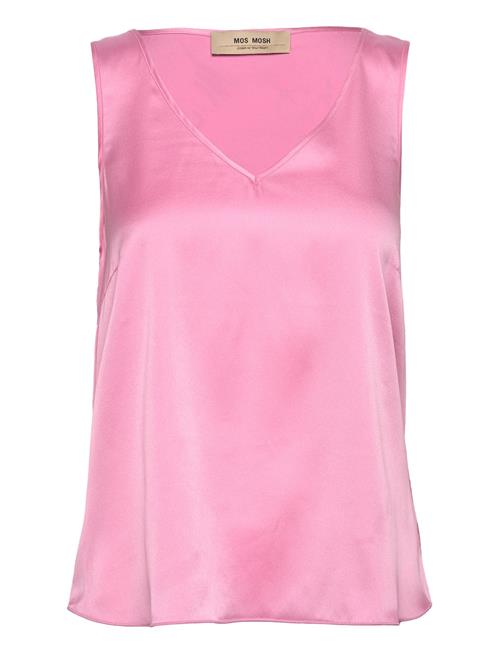 MOS MOSH Mmastrid V-Neck Silk Tank Top MOS MOSH Pink