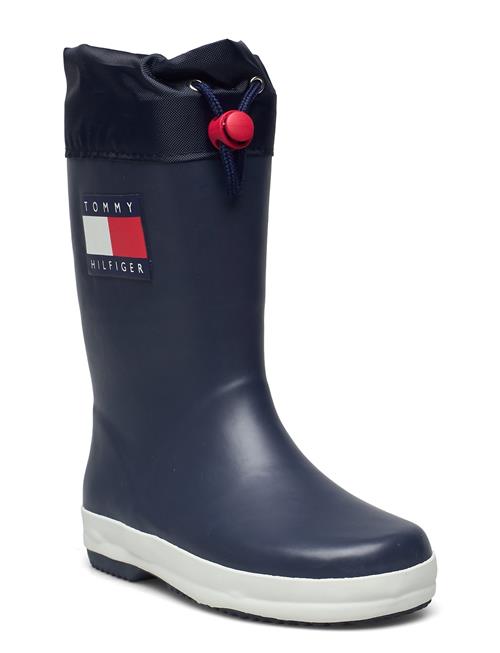 Se Tommy Hilfiger Toggle Drawstring Tommy Hilfiger Rain Boots Tommy Hilfiger Blue ved Booztlet