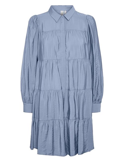 Yaspala Ls Shirt Dress S. Noos YAS Blue