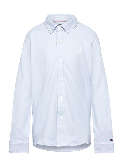 Tommy Hilfiger Monogram Stretch Pique Shirt L/S Tommy Hilfiger Blue