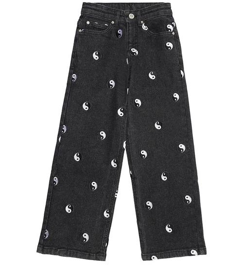 Se The New Jeans - Wide - TnLykke - Black Denim Wash ved KidsWorld