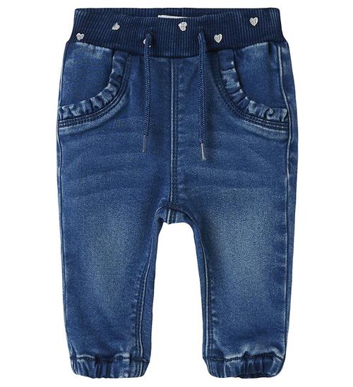 Se Name It Jeans - Fleece - NbfRose - Medium Blue Denim ved KidsWorld