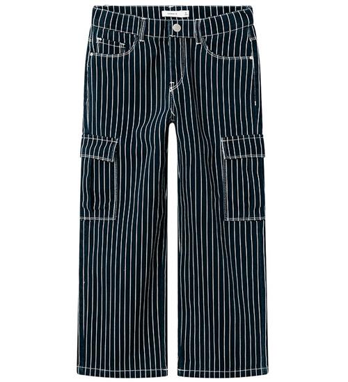 Se Name It Jeans - NkfRose - Dark Sapphire Stripes ved KidsWorld