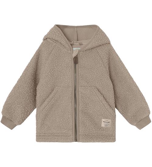 Mini A Ture Fleecejakke - Teddy - MatLiff - Grey Brown