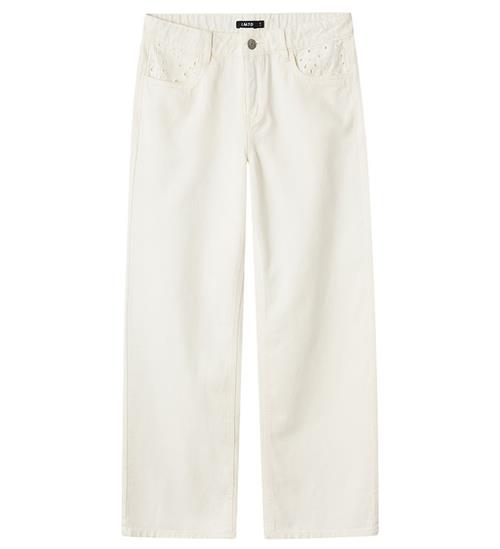 Se LMTD Jeans - NlfAnglaise - White Alyssum ved KidsWorld