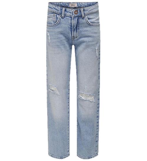 Se Kids Only Jeans - KogMegan - Light Blue Denim ved KidsWorld