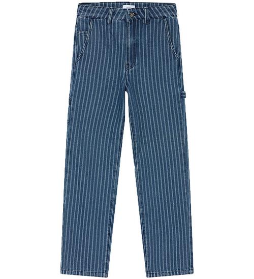 Se Grunt Jeans - Worker Stripe - Blue ved KidsWorld