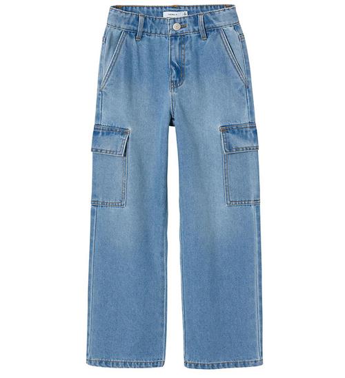 Se Name It Jeans - Cargo - NkfRose - Noos - Light Blue Denim ved KidsWorld