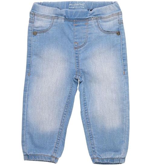 Se Minymo Jeans - Loose Fit - Light Dusty Blue ved KidsWorld