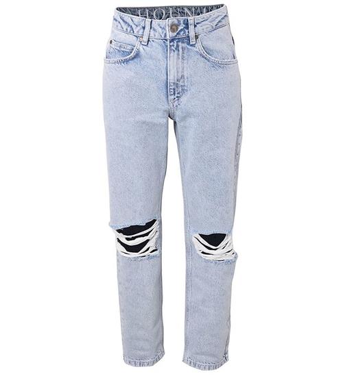 Se Hound Jeans - Wide w/ Holes - Light Denim ved KidsWorld