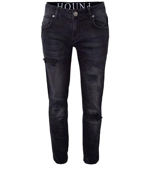 Se Hound Jeans - Wide - Trashed Black Denim ved KidsWorld