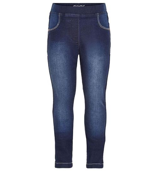 Minymo Jeggings - Stretch Slim Fit - MÃ¸rkeblÃ¥