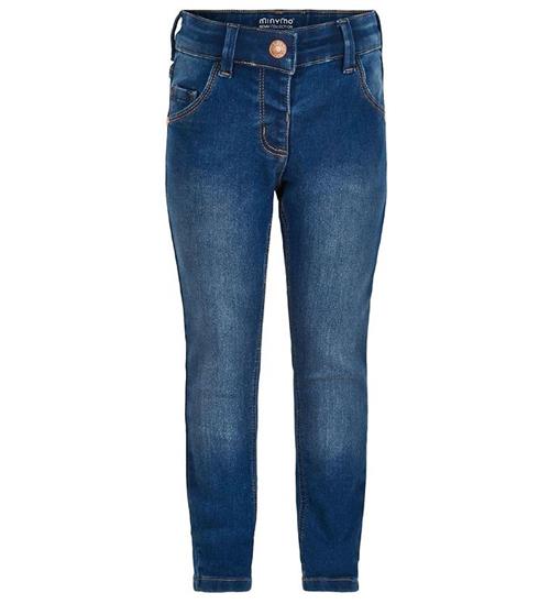 Minymo Bukser - Stretch Slim Fit - BlÃ¥ Denim