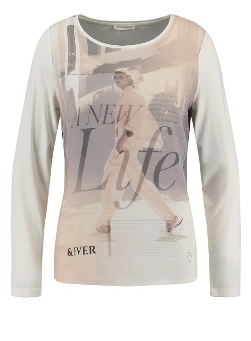 Se Key Largo Shirts ' CITY '  creme / grå ved About You