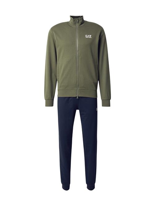 EA7 Emporio Armani Joggingdragt  mørkeblå / oliven / hvid