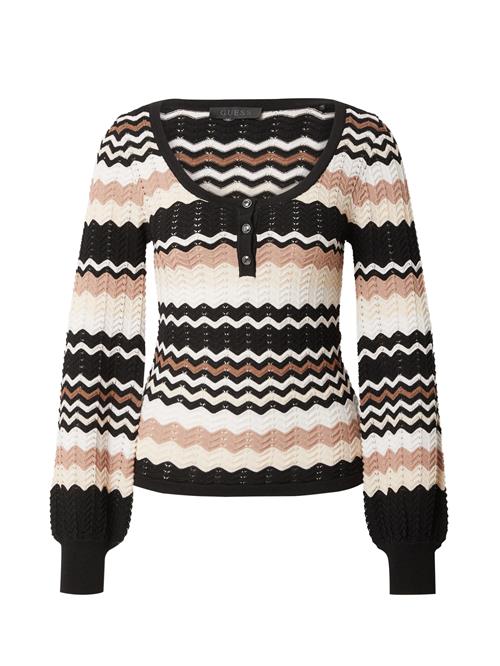 GUESS Pullover 'VIRGINIA'  beige / brun / sort