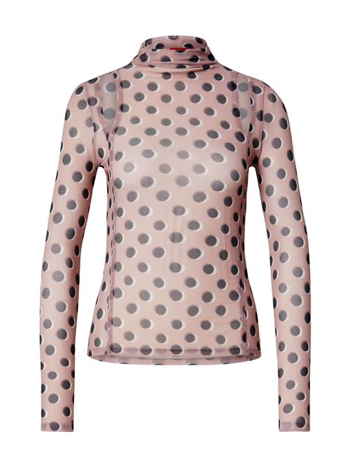 HUGO Shirts 'Daveria'  nude / sort / hvid