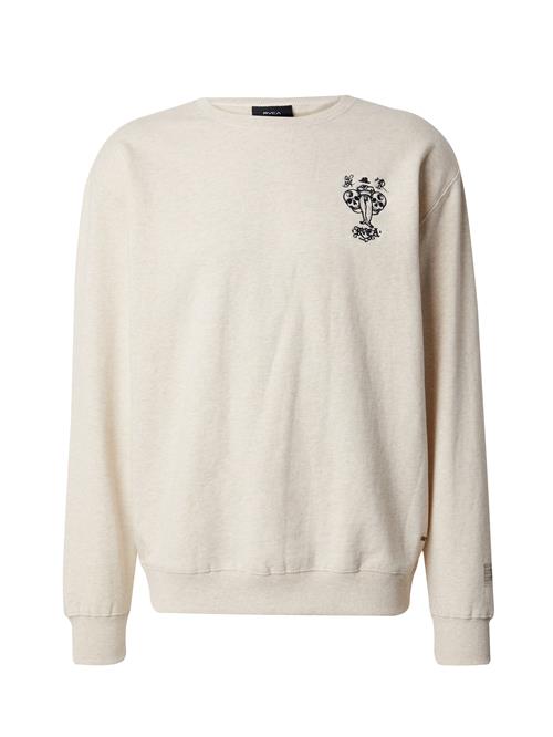 Se RVCA Sweatshirt 'INVISIBLE MAN'  beige-meleret / sort ved About You