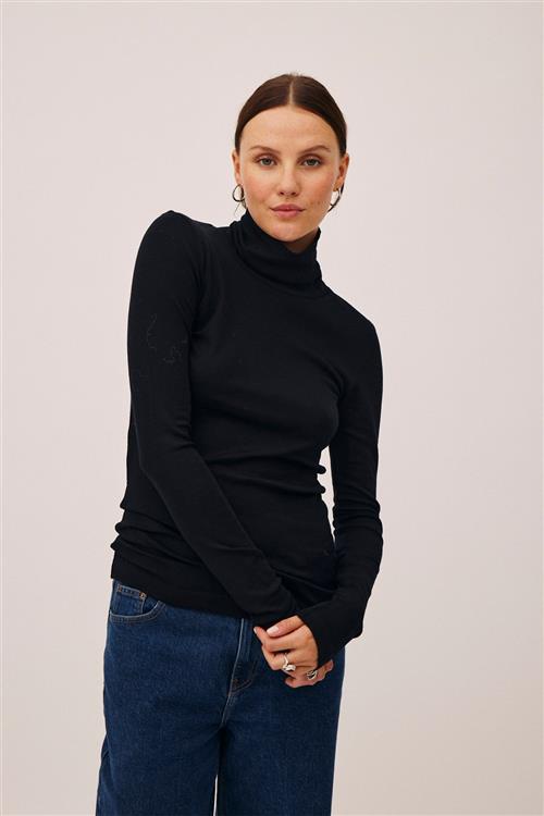 Magasin du Nord Collection Magasin Cilla 11 RWS Merino Wool Kvinde Black Rullekraver Str S Merino