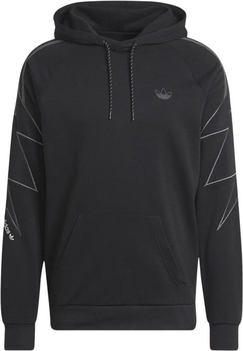 Se adidas Lightning Hoodie Mand Black Hoodies Str L - Bomuld hos Magasin ved Magasin