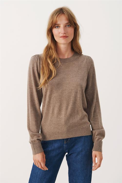 Part Two Evinaspw PU 90 Wool, 10 Cashmere Kvinde Mink Melange Sweaters Relaxed Fit Str S Cashmere - hos Magasin