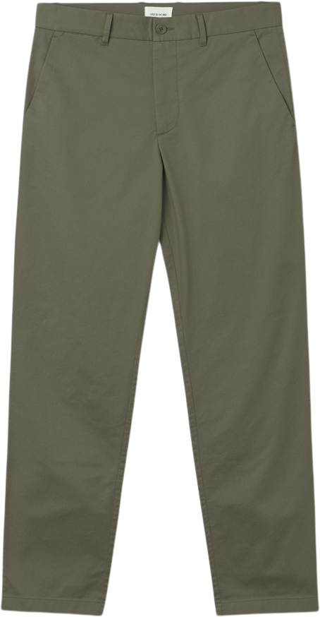 Wood Wood Marcus Light Twill Trousers Mand Olive Bukser Str 31 - Bomuld hos Magasin