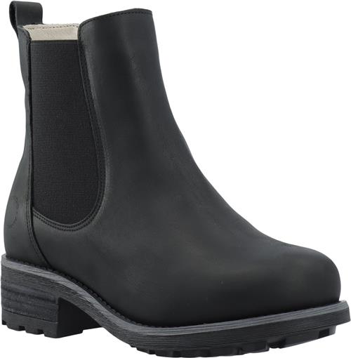 Se Cashott Caskarla Chelsea Boot WR Warm Lining Oil Nubuck Kvinde Black Chelsea Boots Str 40 - hos Magasin ved Magasin