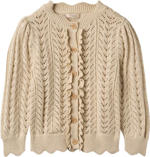 Fliink Nova Cardigan Str 3Y/98 - Sandshell Cardigans Bomuld hos Magasin