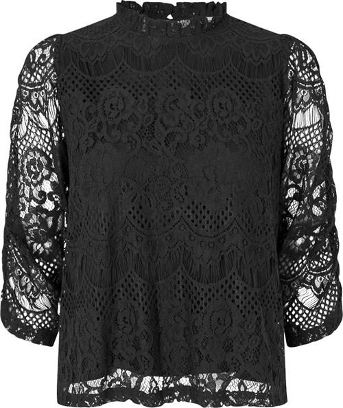 Lollys Laundry Liloull Blouse 3/4 Kvinde Black Langærmede Bluser Str L - hos Magasin