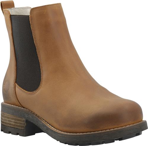 Cashott Caskarla Chelsea Boot WR Warm Lining Oil Nubuck Kvinde Bison Chelsea Boots Str 39 - hos Magasin