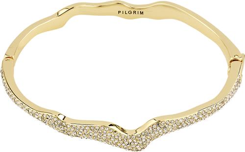 Se Pilgrim Connect Recycled Crystal Bracelet Goldplated one size - Armring hos Magasin ved Magasin