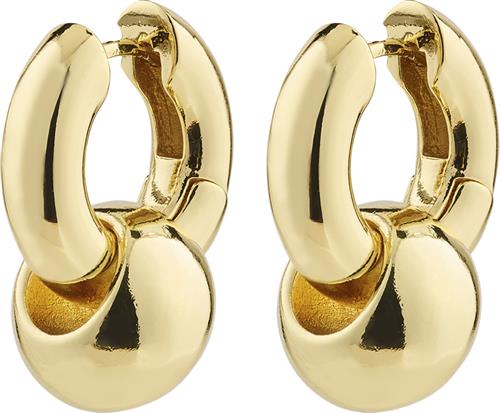 Se Pilgrim Intent Recycled Earrings Goldplated one size - Creoler hos Magasin ved Magasin