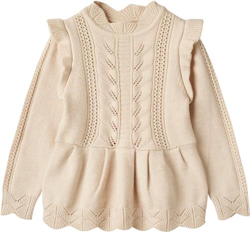 Fliink Alilly Peplum Pullover Str 4Y/104 - Sandshell Bluser Polyester hos Magasin