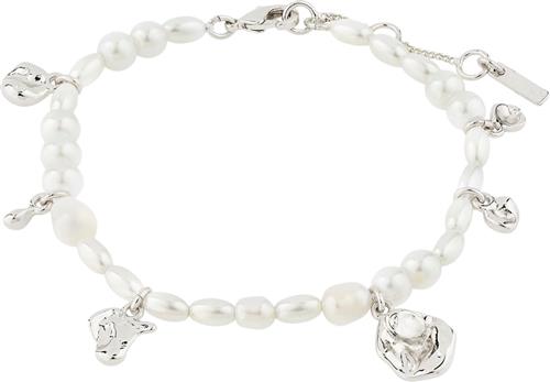 Pilgrim Intent Pearl Bracelet Silverplated one size - Kædearmbånd Med Vedhæng hos Magasin