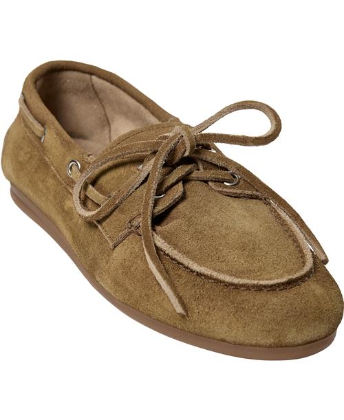 Pavement Marin Kvinde Taupe Suede Loafers Str 41 - Læder hos Magasin