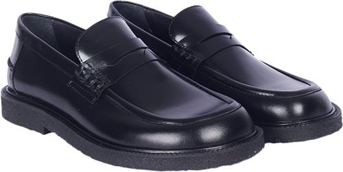 Se ANGULUS Klassisk Penny Loafer Kvinde 1835 Black Loafers Str 38 - Læder hos Magasin ved Magasin