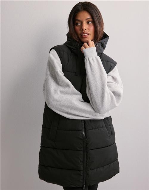 Only - Sort - Onlclair Puffer Hood Waistcoat Otw